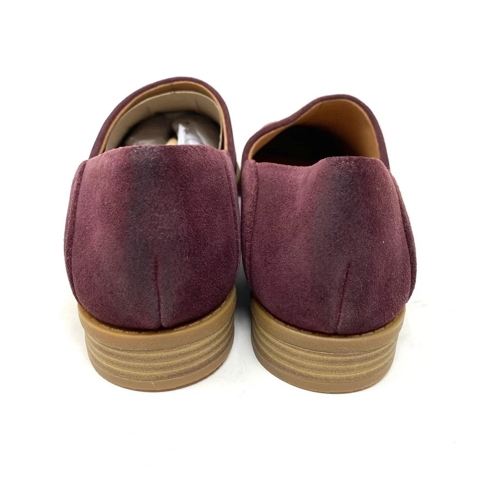 Clarks Women's Pure Belle Slip-On Burgundy Suede - 26168761